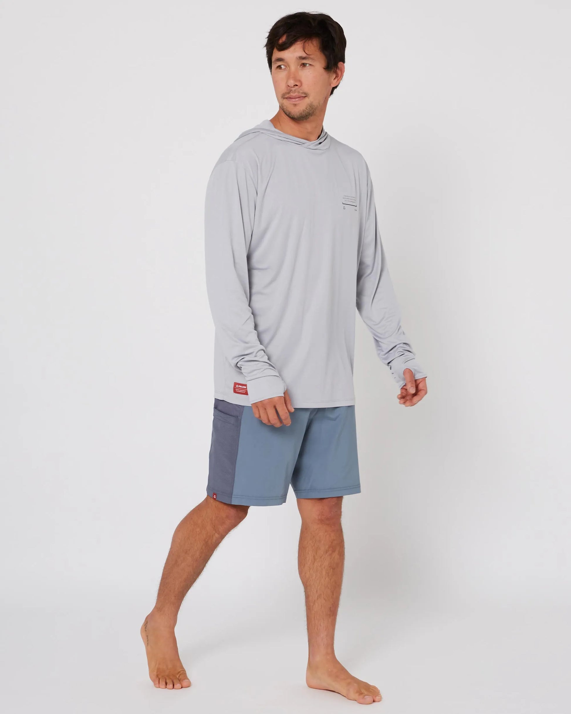 Follow Sun Hood L/S - Light Grey-5