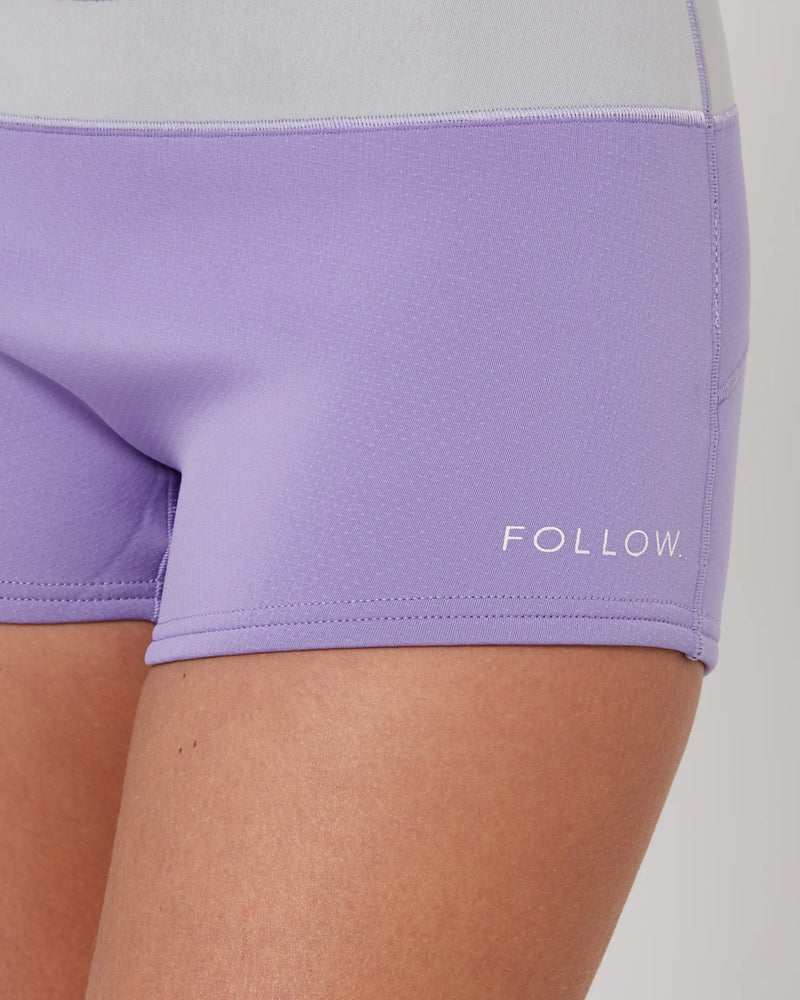 Női neoprénruha rövidnadrág Follow - Fekete-3