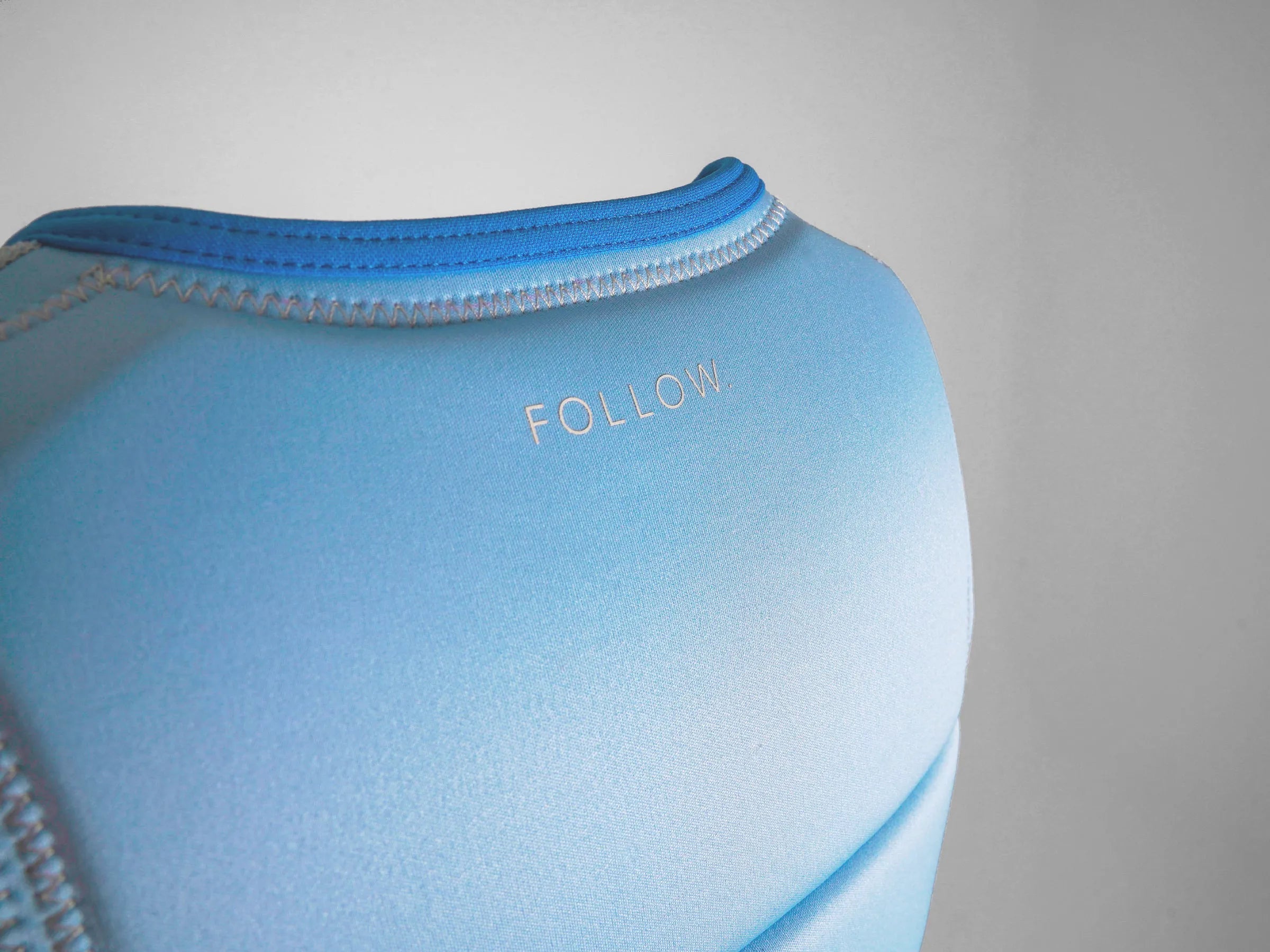 Follow Vest CORP Ladies Pastel Blue