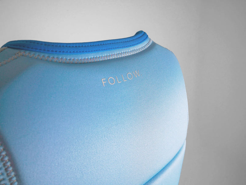 Follow Vest CORP Ladies Pastel Blue