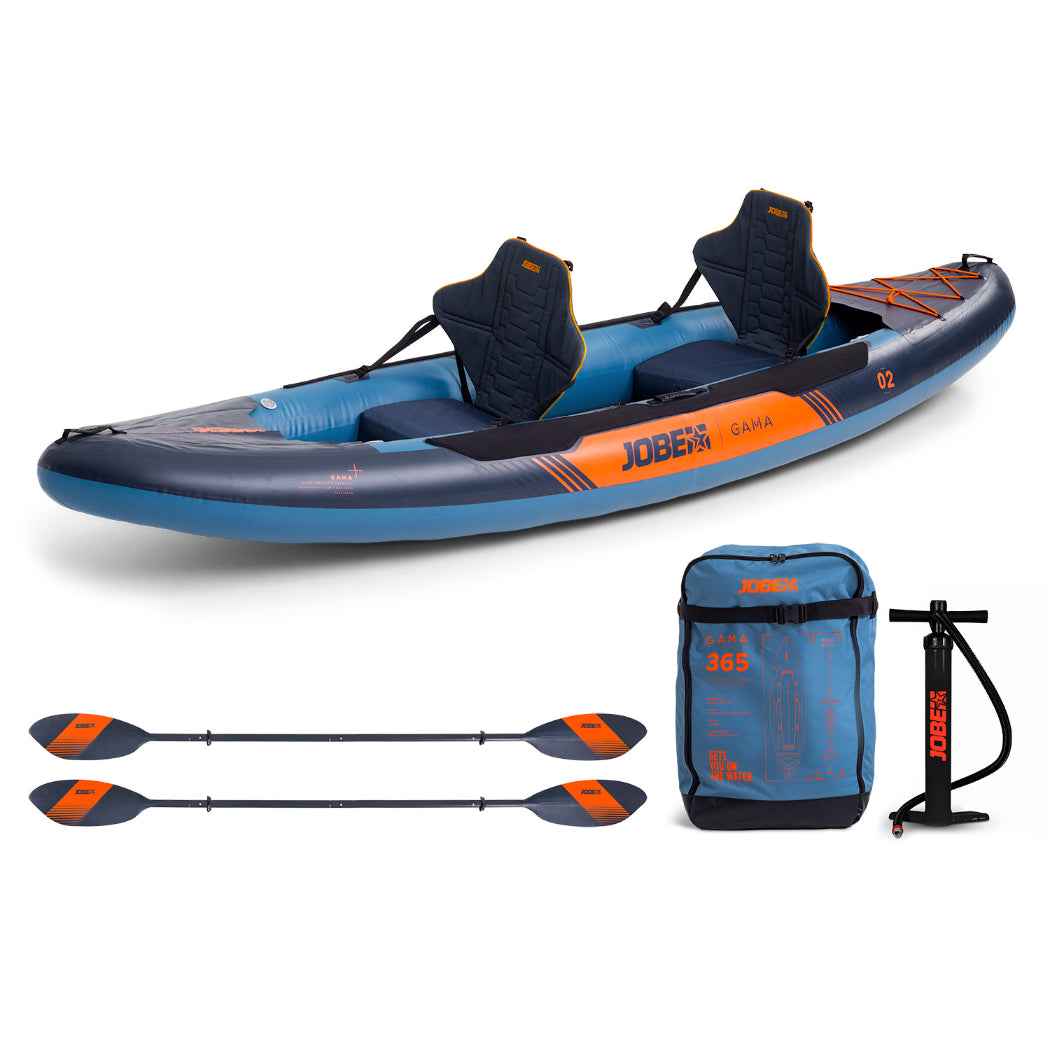 Jobe Gama Inflatable Kayak – Stable and Durable 1-Person Kayak for Smooth Paddling