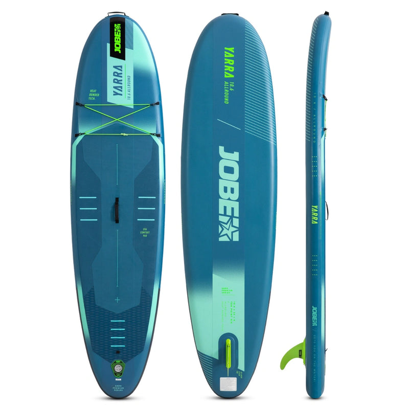 Jobe Aero Yarra SUP Board 10.6 Package - Steel Blue, premium inflatable paddleboard